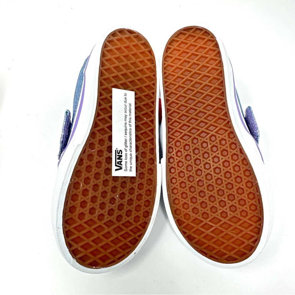 Vans Slip On V Ombre Glitter Toddler Girls Shoes - Picture 9 of 9